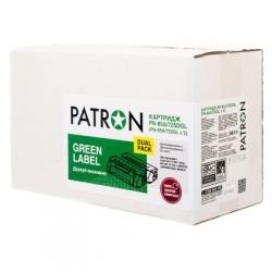  PATRON HP LJ CE285A/CANON 725 GREEN Label (DUAL PACK) (PN-85A/725DGL) -  3