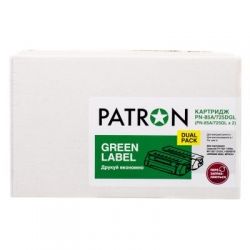  PATRON HP LJ CE285A/CANON 725 GREEN Label (DUAL PACK) (PN-85A/725DGL) -  1