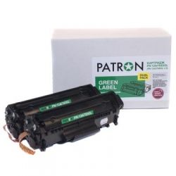  PATRON HP LJ Q2612A/CANON 703 GREEN Label (DUAL PACK) (PN-12A/703DGL) -  2