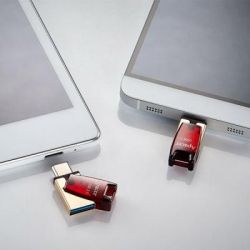 USB   Apacer 64GB AH180 Red Type-C Dual USB 3.1 (AP64GAH180R-1) -  6