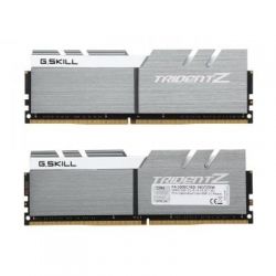     DDR4 16GB (2x8GB) 3200 MHz Trident Z Silver H/ White G.Skill (F4-3200C16D-16GTZSW) -  2