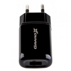   Grand-X CH-15UMB (5V/2,1A + DC cable 2,4 USB -> Micro USB 1m) Black (CH-15UMB) -  3