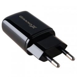   Grand-X CH-15UMB (5V/2,1A + DC cable 2,4 USB -> Micro USB 1m) Black (CH-15UMB) -  1