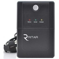  Ritar RTP650L-U (375W) Proxima-L, LED, AVR, 4st, USB, 2xUNIVERSAL socket, 1x12V7Ah, plastik Case -  2