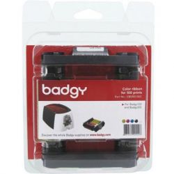  Evolis   Badgy100, Badgy200, YMCKO, 100  (CBGR0100C) -  2