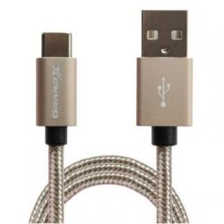   Grand-X USB 3.0 - Type C, Cu, 3A, Gold, 1m, (FC03) -  2