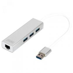 Digitus 3-  USB 3.0    Gigabit DA-70250-1