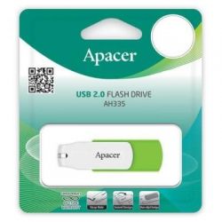 USB   Apacer 16GB AH335 Green/White USB 2.0 (AP16GAH335G-1) -  3