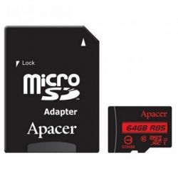   Apacer 64GB microSDXC class 10 UHS-I U1 (AP64GMCSX10U5-R) -  1