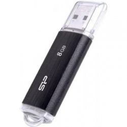USB флеш накопитель Silicon Power 8GB Ultima U02 Black USB 2.0 (SP008GBUF2U02V1K) - Картинка 2