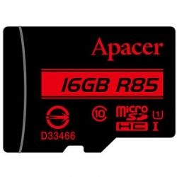   Apacer 16GB microSDHC Class10 UHS-I (AP16GMCSH10U5-R) -  2