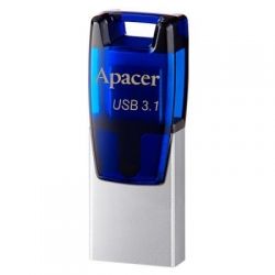 USB   Apacer 16GB AH179 Blue USB 3.1 OTG (AP16GAH179U-1) -  1