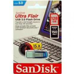 USB   SANDISK 128GB Ultra Flair Blue USB 3.0 (SDCZ73-128G-G46B) -  6