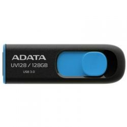 USB   A-DATA 128GB UV128 Black/Blue USB 3.1 (AUV128-128G-RBE)