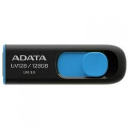 USB ���� ����������� A-DATA 128GB UV128 Black/Blue USB 3.1 (AUV128-128G-RBE)