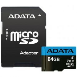  '  ' 64GB microSDXC A-DATA Premier Class 10 A1 R-85Mb/s UHS-1 (AUSDX64GUICL10A1-RA1) -  1