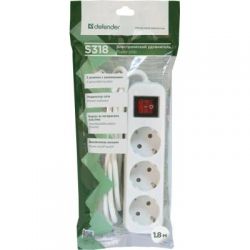   Defender S318 1.8 m 3  switch white (99233) -  4