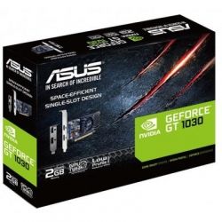  GeForce GT1030, Asus, 2Gb DDR5, 64-bit, DVI/HDMI, 1506/6008MHz, Silent, Low Profile (GT1030-2G-BRK) -  6