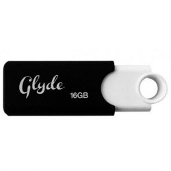 USB3.0 Flash Drive 16 Gb PATRIOT Glyde 40/10 (Black and White logo) plastic (PSF16GGLDB3USB)
