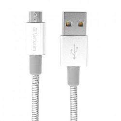 Дата кабель Verbatim USB - Micro USB silver 1.0м (48862)