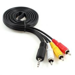   Jack 3.5mm male 4-pin to 3RCA 2.0m Cablexpert (CCA-4P2R-2M)