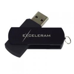 USB   eXceleram 32GB P2 Series Black/Black USB 2.0 (EXP2U2BB32) -  1