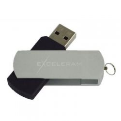 USB   eXceleram 16GB P2 Series Silver/Black USB 3.1 Gen 1 (EXP2U3SIB16)