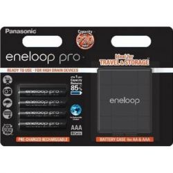  Panasonic Eneloop Pro AAA 930 mAh * 4 + Case (BK-4HCDEC4BE) -  1