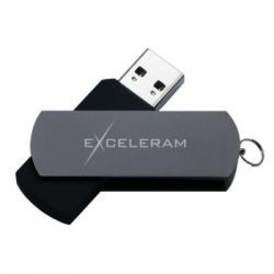 USB   eXceleram 16GB P2 Series Gray/Black USB 3.1 Gen 1 (EXP2U3GB16)