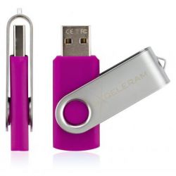 USB   eXceleram 32GB P1 Series Silver/Purple USB 2.0 (EXP1U2SIPU32) -  4