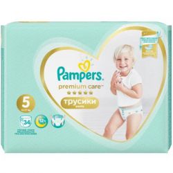 ϳ Pampers Premium Care Pants Junior  5 (12-17 ), 34 . (8001090759870) -  2