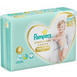 ϳ Pampers Premium Care Pants Maxi  4 (9-15 ) 38  (8001090759832) -  3