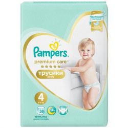 ϳ Pampers Premium Care Pants Maxi  4 (9-15 ) 38  (8001090759832) -  4
