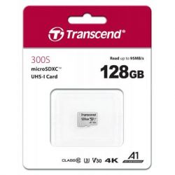   Transcend 128GB microSDXC class 10 UHS-I U3 A1 (TS128GUSD300S) -  2