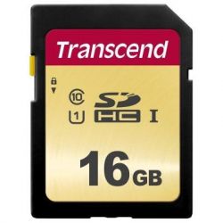   Transcend 16GB SDHC class 10 UHS-I U1 (TS16GSDC500S) -  1