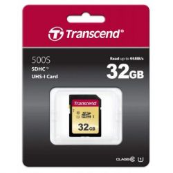  ' Transcend 32GB SDHC class 10 UHS-I U1 (TS32GSDC500S) -  2