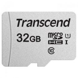  ' Transcend  ' microSD 32GB C10 UHS-I R100/W20MB/s + SD TS32GUSD300S-A -  2