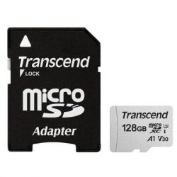  ' microSDXC, 128Gb, Transcend 300S, Class10 UHS-I U3, SD , R95 / W45 MB/s (TS128GUSD300S-A)