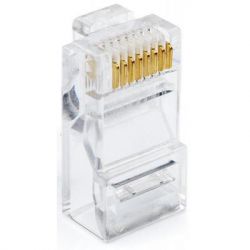  RJ45, UTP, 100 , Clear, Cat. 6, Atcom (14373)