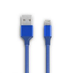   USB 2.0 AM to Lightning nylon 1m blue Vinga (VCPDCLNB21B) -  1