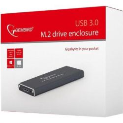 Карман внешний M.2 (NGFF) Gembird EE2280-U3C-01, USB3.0, черный - Картинка 5