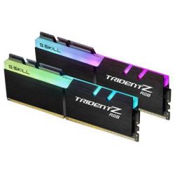     DDR4 32GB (2x16GB) 3200 MHz TridentZ RGB Black G.Skill (F4-3200C16D-32GTZR) -  2