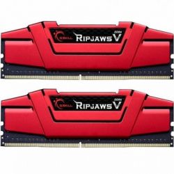     DDR4 16GB (2x8GB) 2400 MHz RipjawsV Red G.Skill (F4-2400C17D-16GVR) -  1