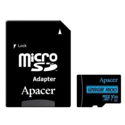   Apacer 128GB microSDHC class 10 UHS-I U1 V10 (AP128GMCSX10U7-R) -  1