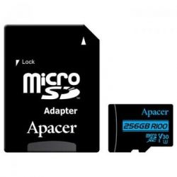   Apacer 256GB microSDHC class 10 UHS-I U1 V10 (AP256GMCSX10U7-R) -  1