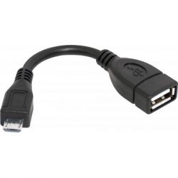 Дата кабель Defender USB OTG microUSB(M)—USB(F), 8см, пакет (87300)