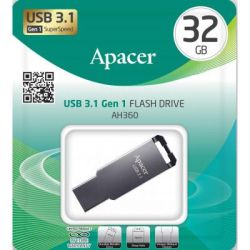 USB   Apacer 32GB AH360 Ashy USB 3.1 Gen1 (AP32GAH360A-1) -  4