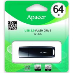 USB   Apacer 64GB AH336 Black USB 2.0 (AP64GAH336B-1) -  5