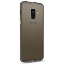 ����� ��� ���. �������� MakeFuture Air Case (Clear TPU) Samsung A8 Plus 2018 Black (MCA-SA818PBK) - �������� 2