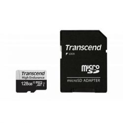  ' microSDXC, 128Gb, Transcend High Endurance, Class10 UHS-I U1, SD , R95 / W45 MB/s (TS128GUSD350V)